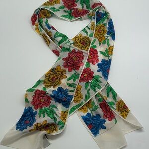 Vibrant Floral Silk Wrap